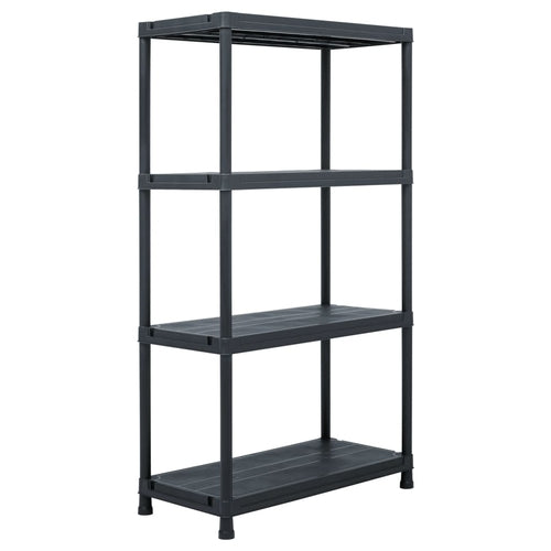 Storage Shelf Rack Black 220.5 lb 23.6