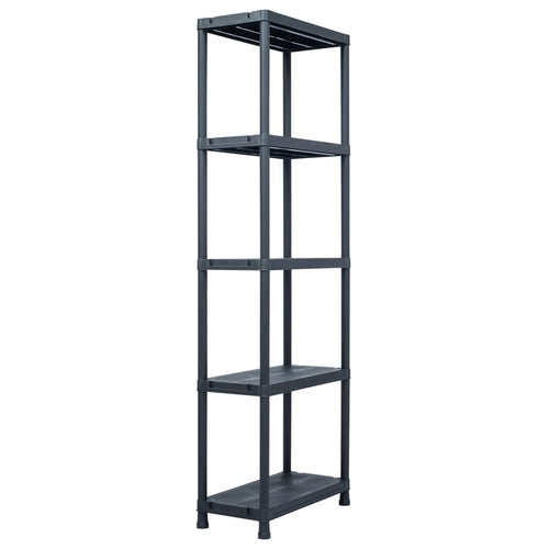 Storage Shelf Rack Black 220.5 lb 23.6