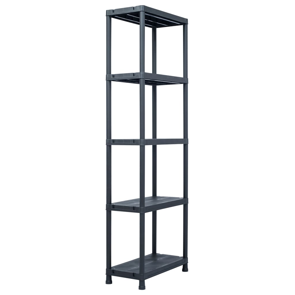 Storage Shelf Rack Black 220.5 lb 23.6