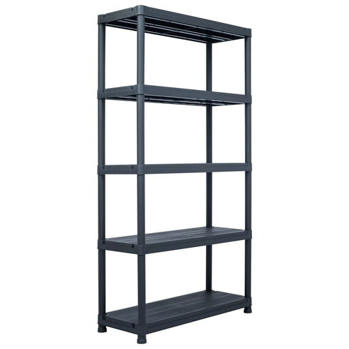 Storage Shelf Rack Black 220.5 lb 23.6