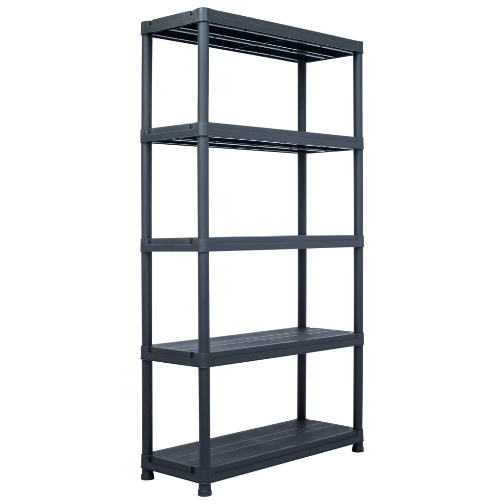 Storage Shelf Rack Black 220.5 lb 23.6