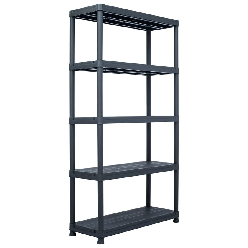 Storage Shelf Rack Black 220.5 lb 23.6