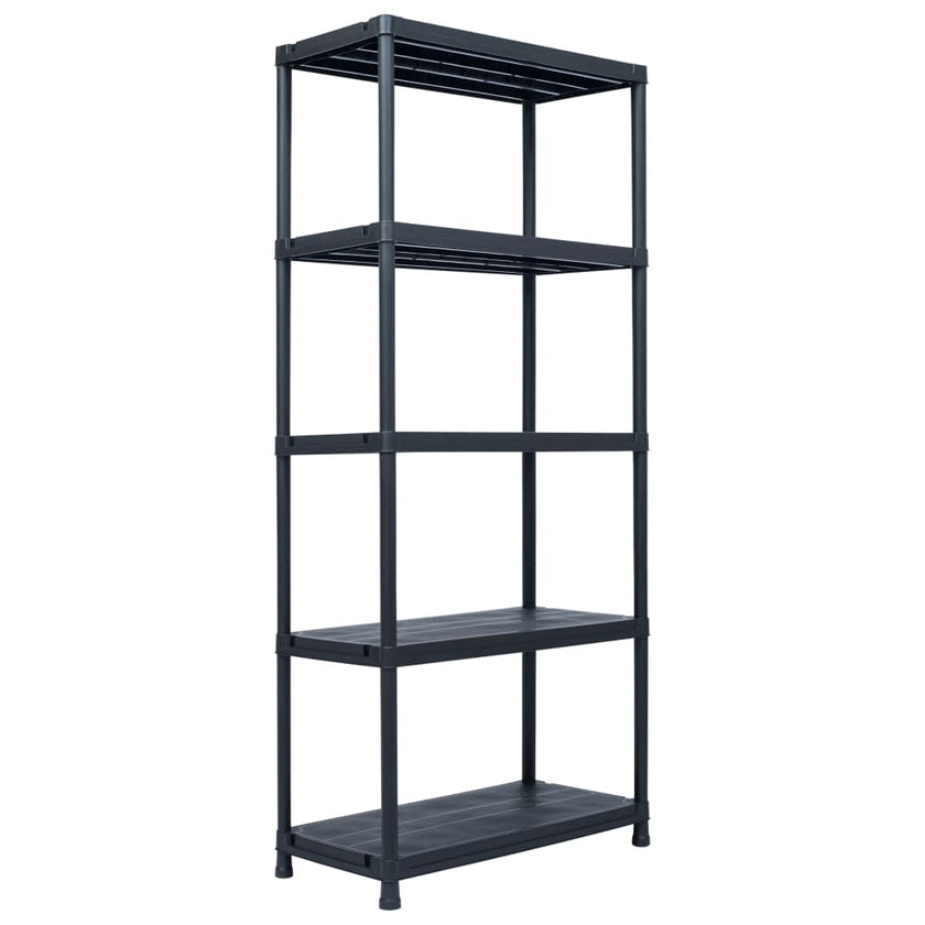 Storage Shelf Rack Black 220.5 lb 23.6