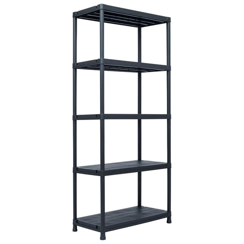 Storage Shelf Rack Black 220.5 lb 23.6