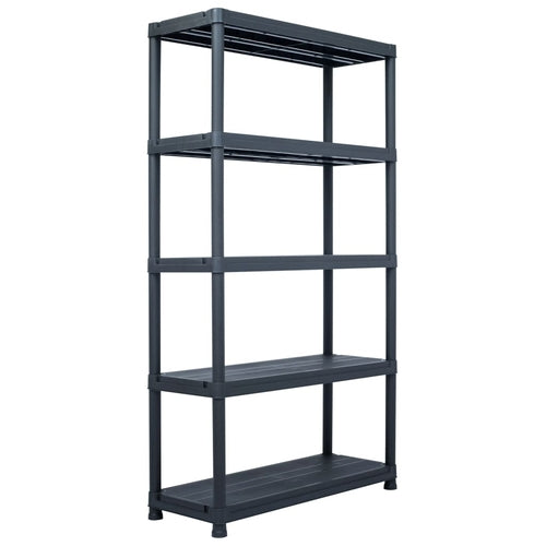 Storage Shelf Rack Black 220.5 lb 23.6