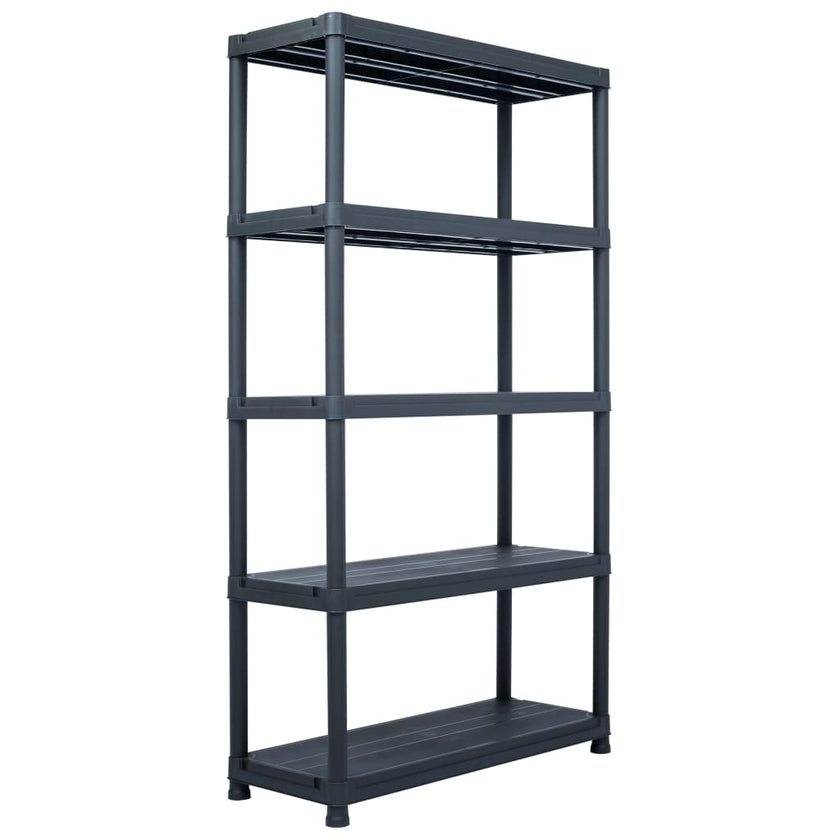 Storage Shelf Rack Black 220.5 lb 23.6
