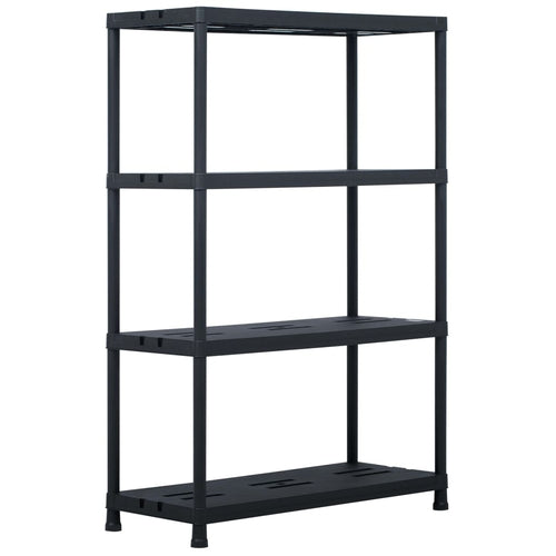 Storage Shelf Rack Black 220.5 lb 23.6