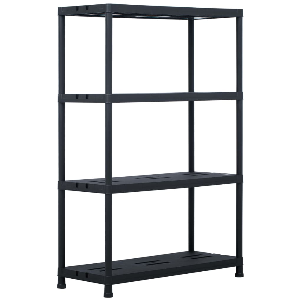 Storage Shelf Rack Black 220.5 lb 23.6
