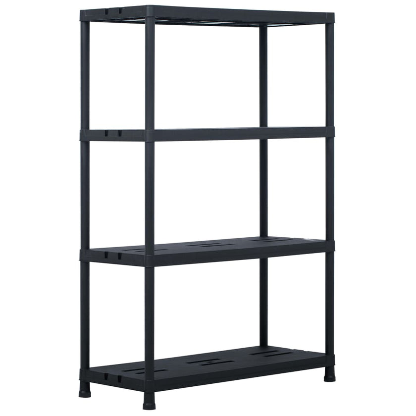 Storage Shelf Rack Black 220.5 lb 23.6