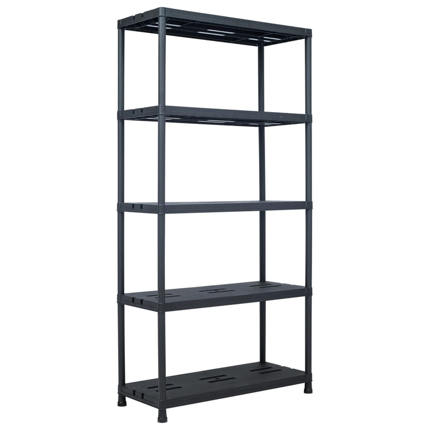 Storage Shelf Rack Black 220.5 lb 23.6