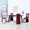 Dining Chairs Wine Red Faux Leather