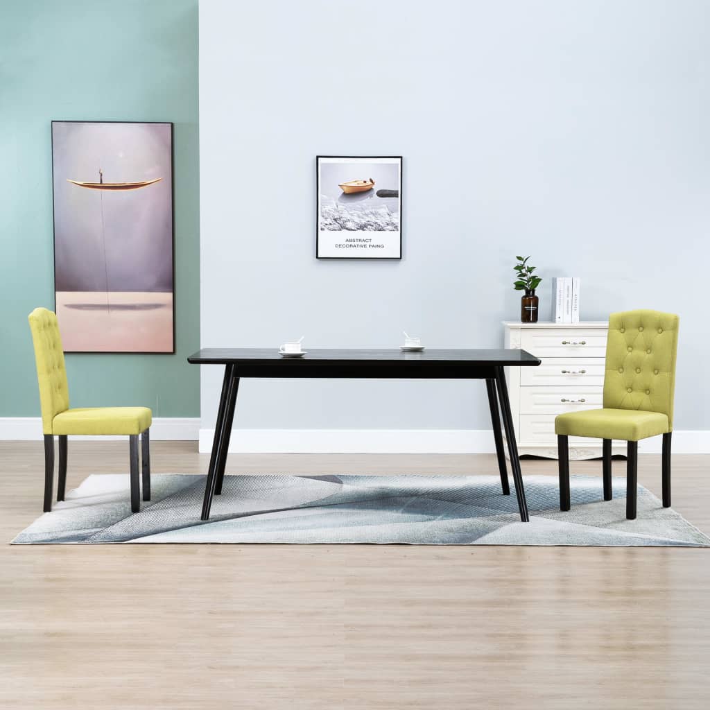 Dining Chairs  Dark Gray Fabric