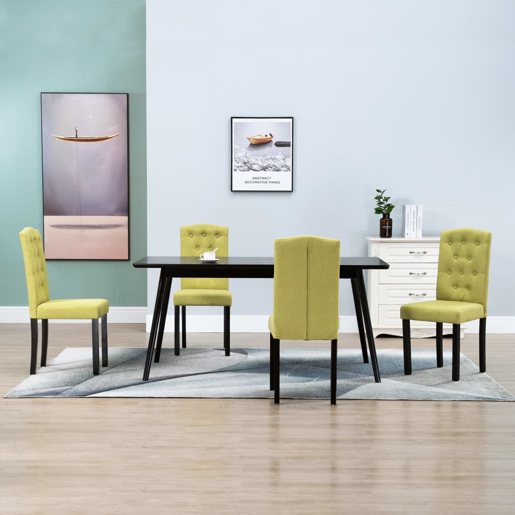 Dining Chairs  Dark Gray Fabric