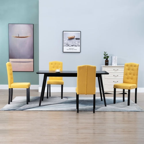 Dining Chairs  Dark Gray Fabric