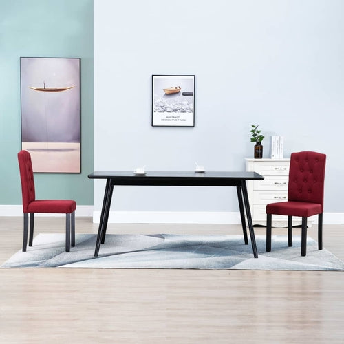 Dining Chairs  Dark Gray Fabric