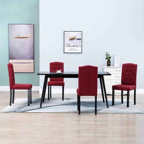Dining Chairs  Dark Gray Fabric