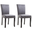 Dining Chairs 4 pcs Brown Faux Suede Leather