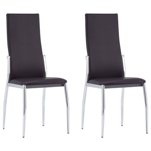 Dining Chairs 6 pcs Gray Faux Leather