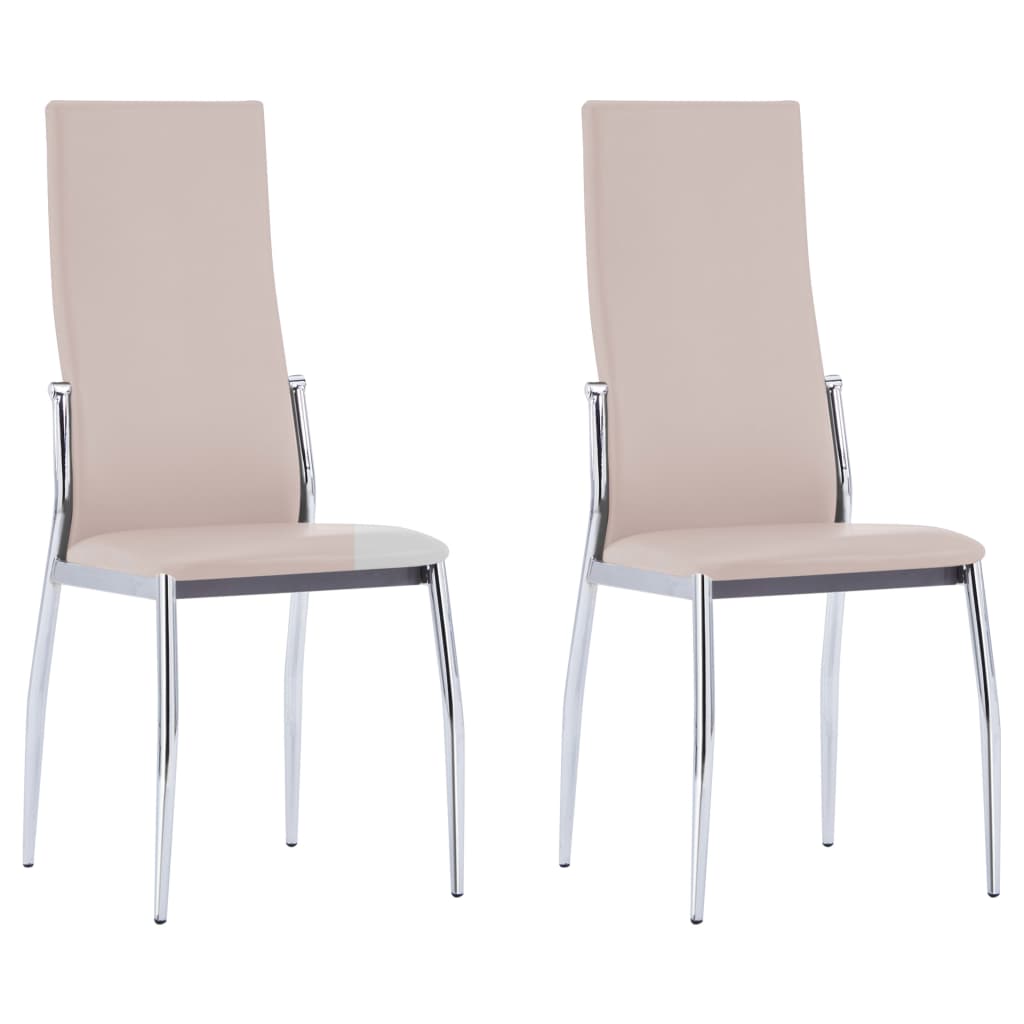 Dining Chairs 6 pcs Gray Faux Leather