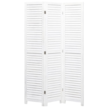 3-Panel Room Divider White 41.3