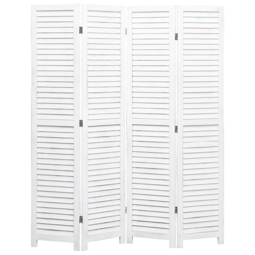 3-Panel Room Divider White 41.3