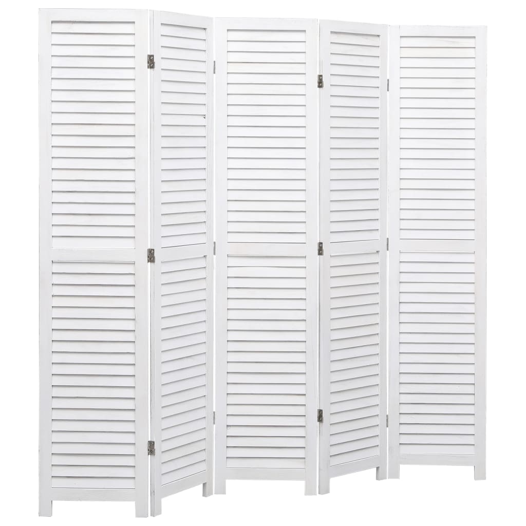 3-Panel Room Divider White 41.3