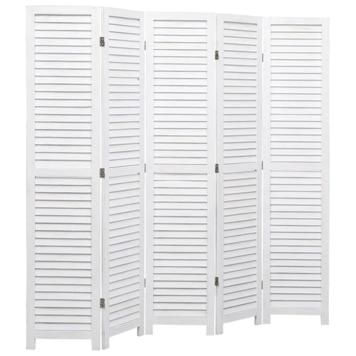 3-Panel Room Divider White 41.3