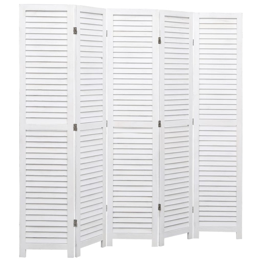 3-Panel Room Divider White 41.3