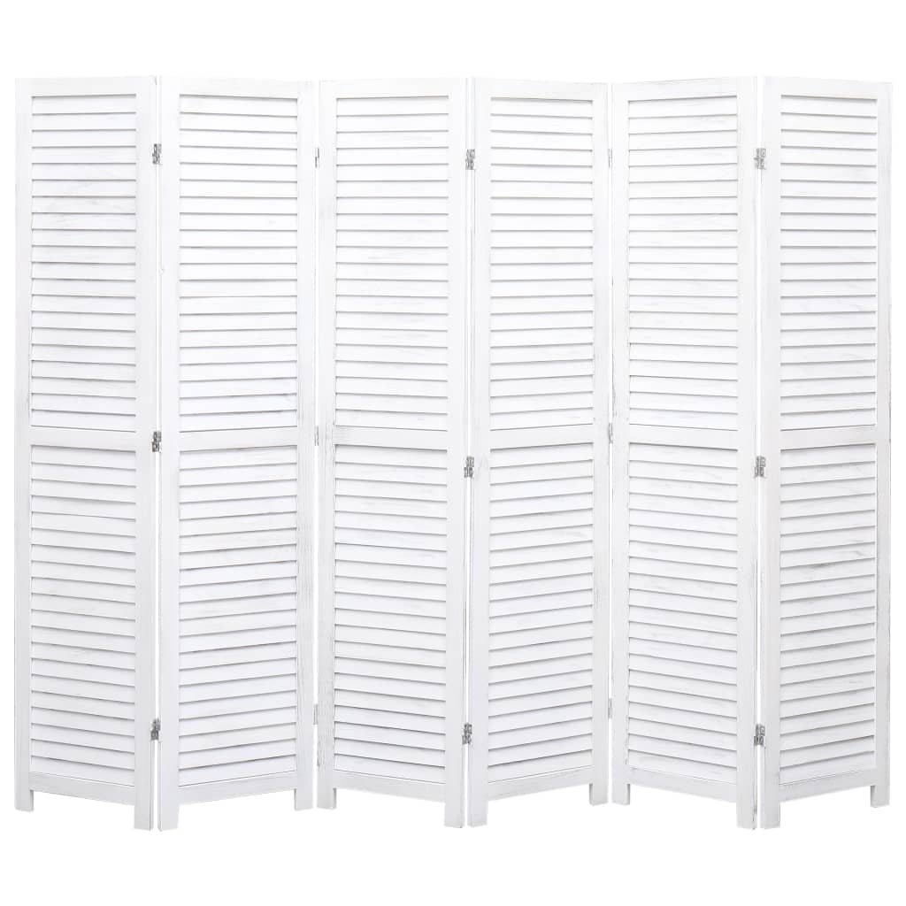 3-Panel Room Divider White 41.3