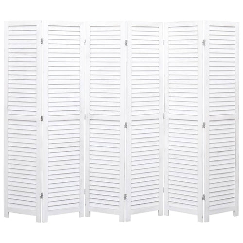 3-Panel Room Divider White 41.3