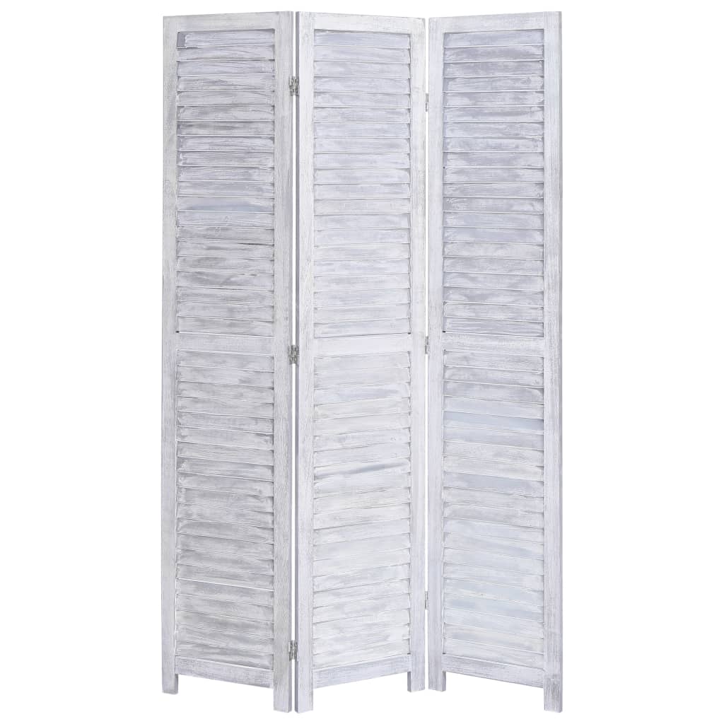 3-Panel Room Divider White 41.3