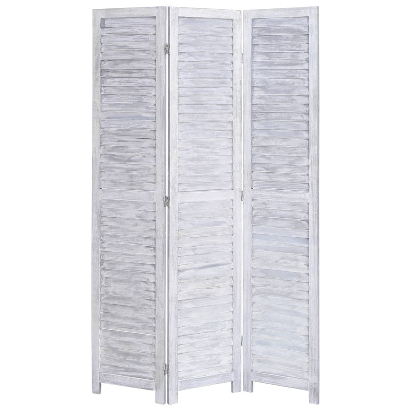 3-Panel Room Divider White 41.3