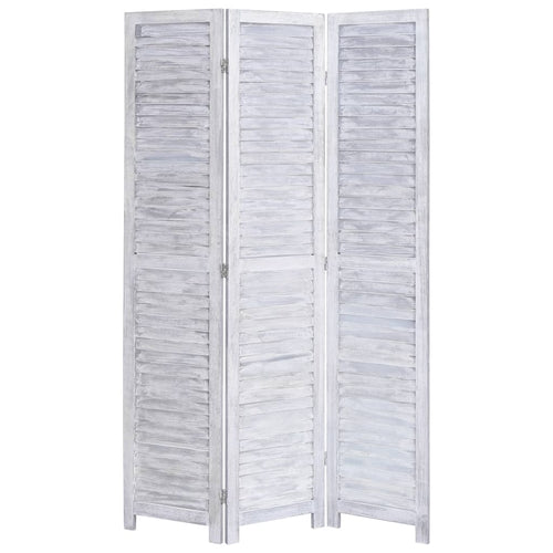 3-Panel Room Divider White 41.3