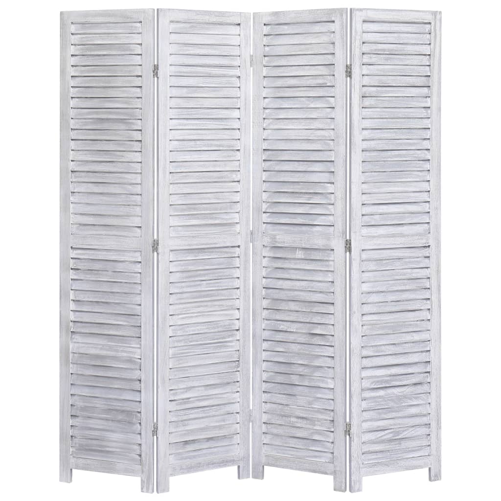 3-Panel Room Divider White 41.3