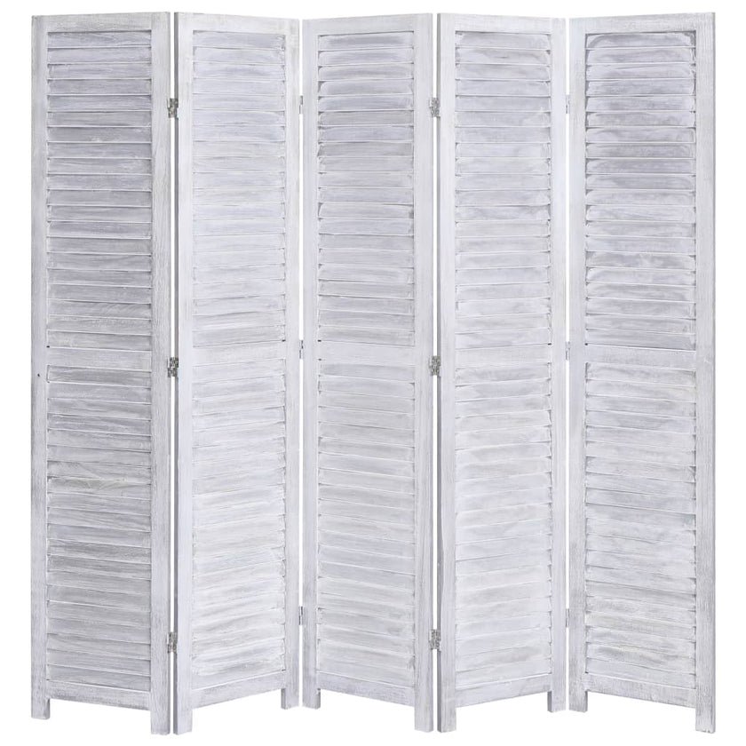 3-Panel Room Divider White 41.3