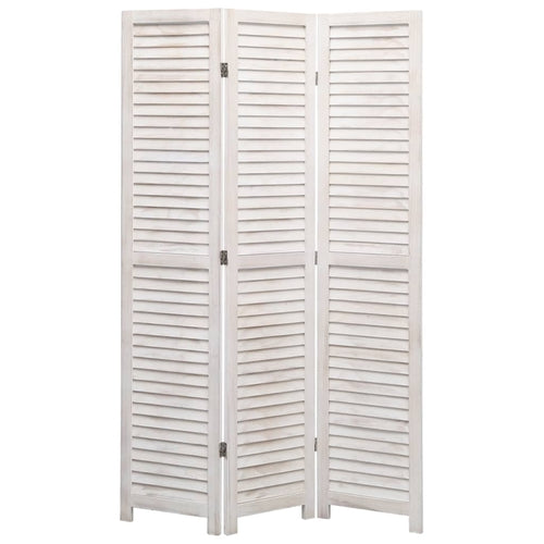 3-Panel Room Divider White 41.3