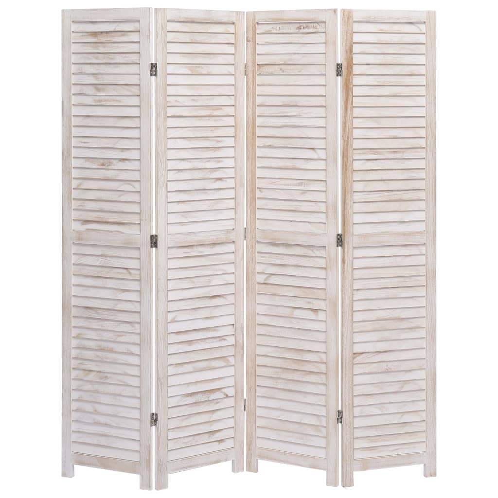 3-Panel Room Divider White 41.3