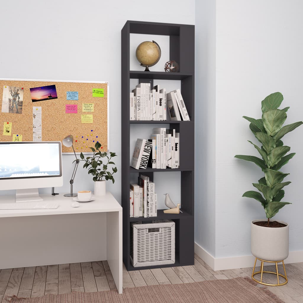 Book Cabinet/Room Divider White 17.7