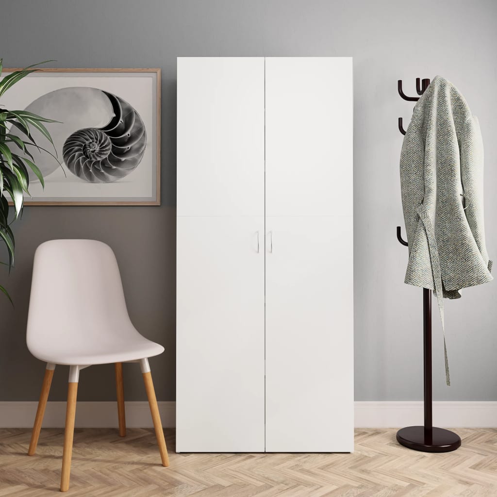 Shoe Cabinet White 31.5
