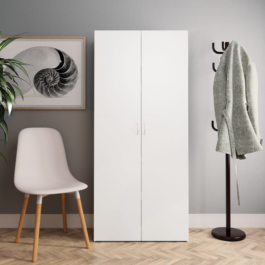 Shoe Cabinet White 31.5