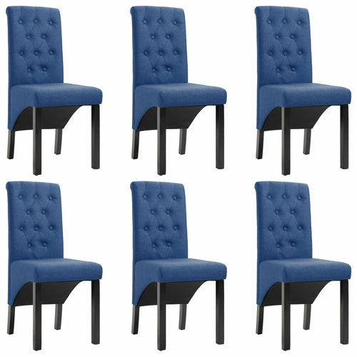 Dining Chairs 4 pcs Dark Gray Fabric