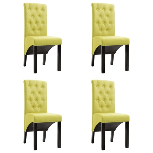 Dining Chairs 4 pcs Dark Gray Fabric