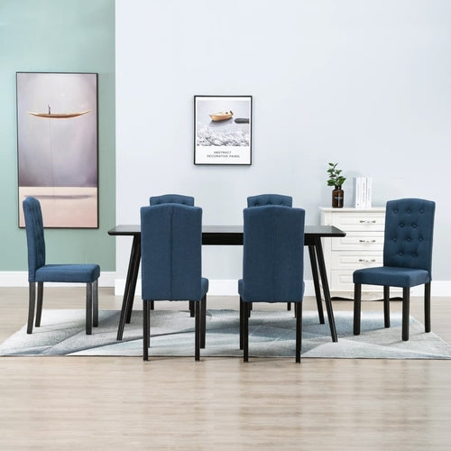 Dining Chairs  Dark Gray Fabric