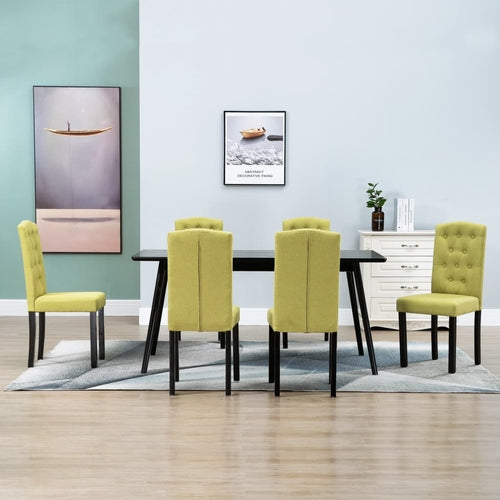 Dining Chairs  Dark Gray Fabric