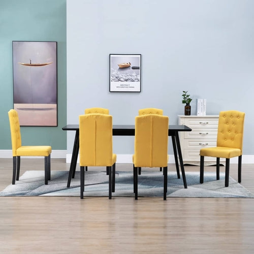 Dining Chairs  Dark Gray Fabric