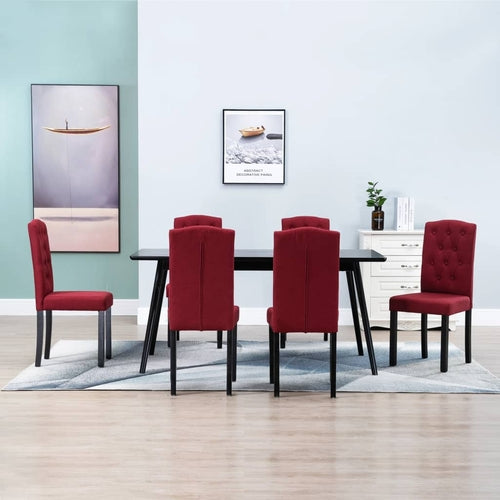 Dining Chairs  Dark Gray Fabric