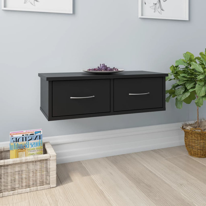 Wall-mounted Drawer Shelf White 23.6