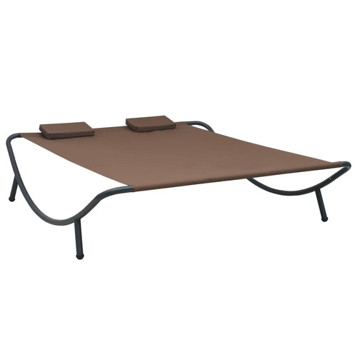 Outdoor Lounge Bed Fabric Cream