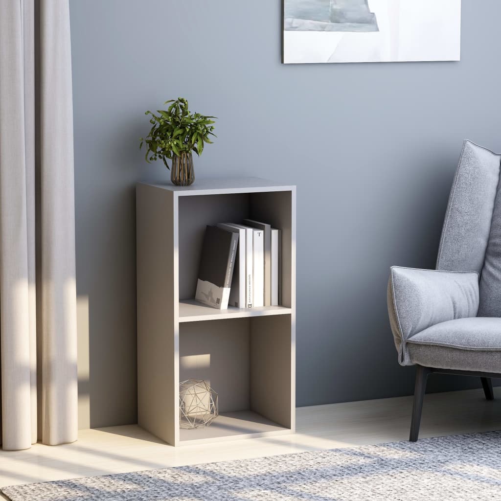 2-Tier Book Cabinet White 15.7
