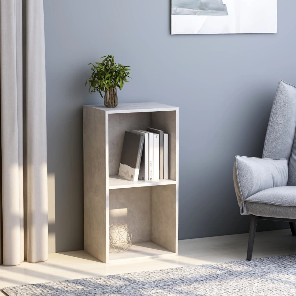 2-Tier Book Cabinet White 15.7
